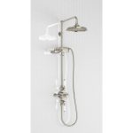 Arcade Chrome Concealed Thermostatic Single Outlet Shower Valve with Fixed Head and Wall Arm
